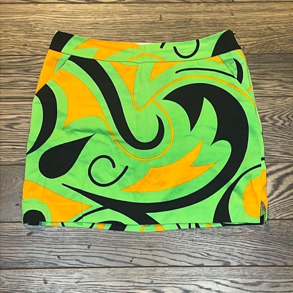 LoudMouth Ladies‎ Skort Green and Orange Size US 10 C29